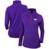 Purple Sacramento Kings Women's Omni-Wick Outward Nine Quarter-Zip Pullover Top | NBA