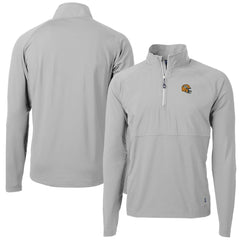 Green Bay Packers Cutter & Buck Helmet Adapt Eco Knit Hybrid Recycled Quarter-Zip Pullover Top | NFL Outlet