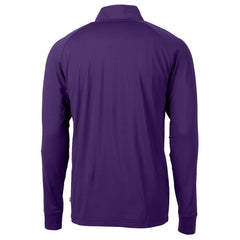 Minnesota Vikings Cutter & Buck Helmet Adapt Eco Knit Stretch Recycled Quarter-Zip Pullover Top | NFL Discount