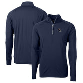 Chicago Bears Cutter & Buck Helmet Adapt Eco Knit Stretch Recycled Quarter-Zip Pullover Top | NFL Hot