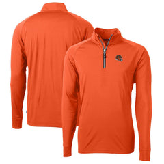 Cincinnati Bengals Cutter & Buck Helmet Adapt Eco Knit Stretch Recycled Quarter-Zip Pullover Top | NFL On sale
