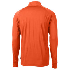 Cincinnati Bengals Cutter & Buck Helmet Adapt Eco Knit Stretch Recycled Quarter-Zip Pullover Top | NFL On sale