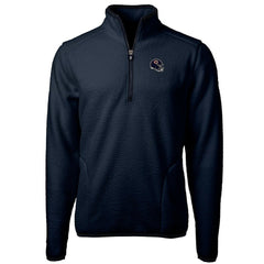Chicago Bears Cutter & Buck Helmet Cascade Eco Sherpa Fleece Quarter-Zip Pullover Jacket | NFL Outlet