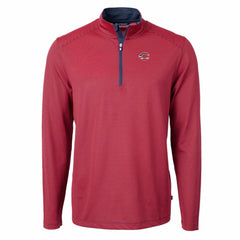 Cincinnati Reds Cutter & Buck Americana Logo Big & Tall Virtue Eco Pique Recycled Quarter-Zip Pullover Top - MLB Pullover