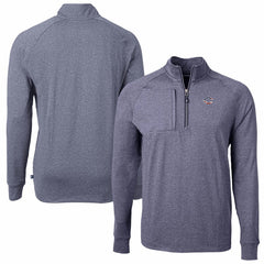 Cincinnati Reds Cutter & Buck Americana Logo Big & Tall Adapt Eco Knit Stretch Recycled Quarter-Zip Pullover Top - MLB Pullover