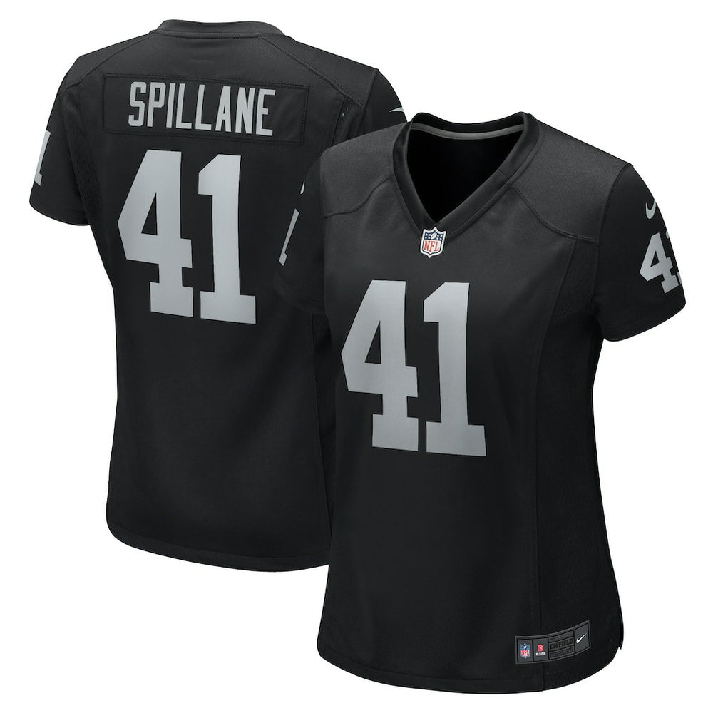 Las Vegas Raiders Robert Spillane Women's Game Player Jersey | NFL Outlet
