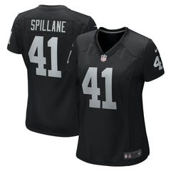 Las Vegas Raiders Robert Spillane Women's Game Player Jersey | NFL Outlet