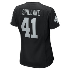 Las Vegas Raiders Robert Spillane Women's Game Player Jersey | NFL Outlet