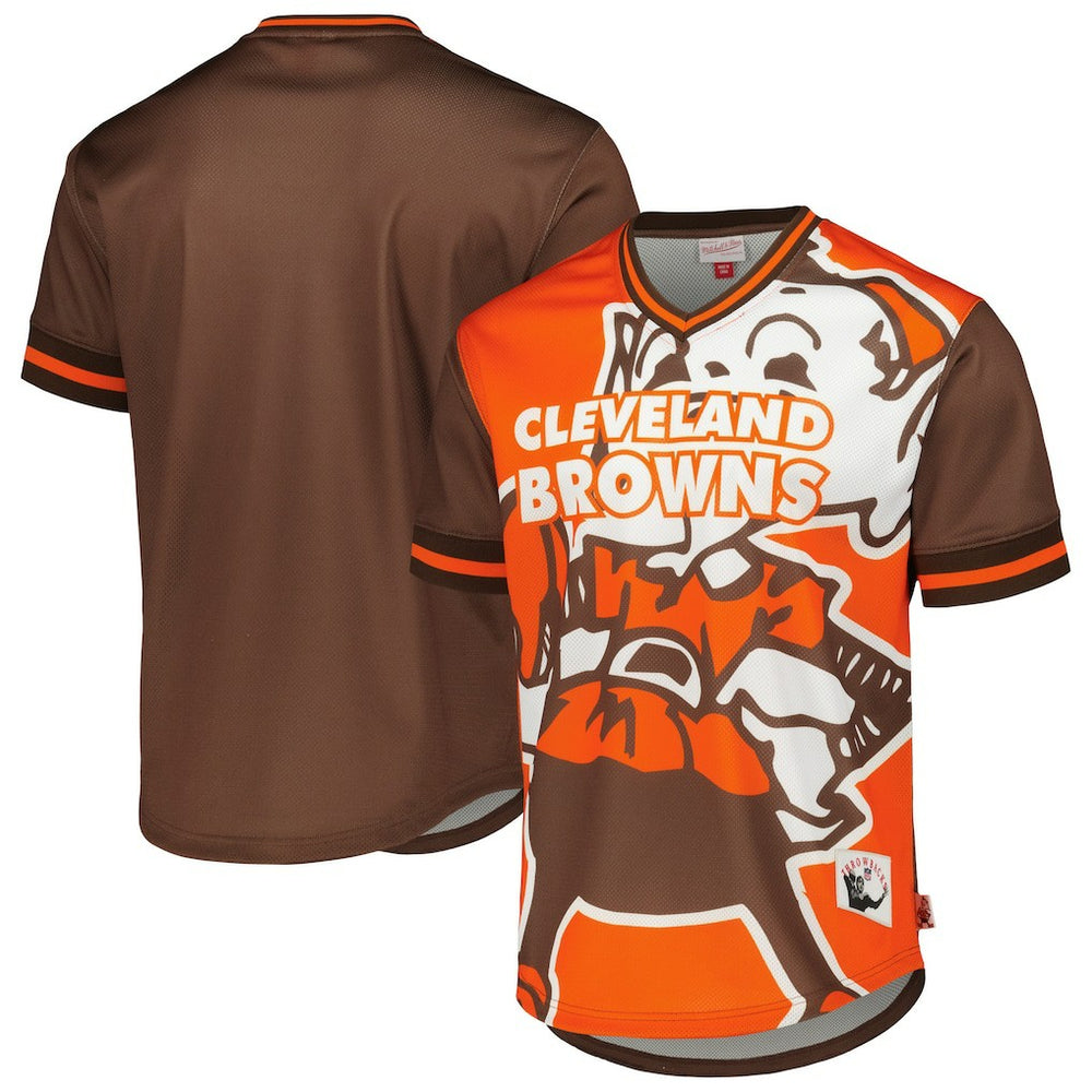 Cleveland Browns Jumbotron 3.0 Mesh V-Neck T-Shirt | NFL Discount