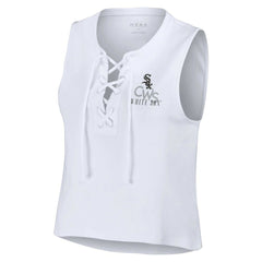 Chicago White Sox WEAR by Erin Andrews Women's Lace-Up Tank Top - MLB Tanks