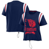 Cleveland Guardians WEAR by Erin Andrews Women's Cinched Colorblock T-Shirt - MLB T-shirts