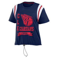 Cleveland Guardians WEAR by Erin Andrews Women's Cinched Colorblock T-Shirt - MLB T-shirts