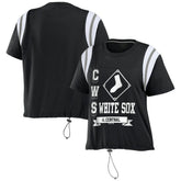 Chicago White Sox WEAR by Erin Andrews Women's Cinched Colorblock T-Shirt - MLB T-shirts