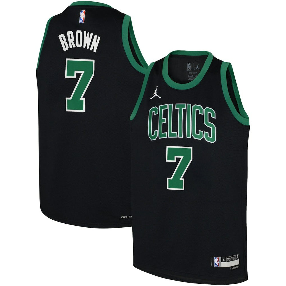 Black Jaylen Brown Boston Celtics Jordan Brand Youth Swingman Jersey | NBA