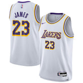 White LeBron James Los Angeles Lakers Youth Swingman Jersey | NBA