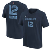 Navy Ja Morant Memphis Grizzlies Youth Icon Name & Number T-Shirt | NBA