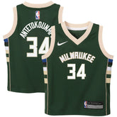 Hunter Green Giannis Antetokounmpo Milwaukee Bucks Preschool Swingman Player Jersey | NBA
