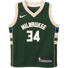 Hunter Green Giannis Antetokounmpo Milwaukee Bucks Preschool Swingman Player Jersey | NBA
