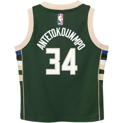 Hunter Green Giannis Antetokounmpo Milwaukee Bucks Preschool Swingman Player Jersey | NBA