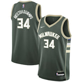 Hunter Green Giannis Antetokounmpo Milwaukee Bucks Youth Swingman Jersey | NBA