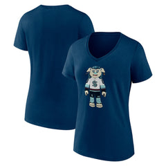 Seattle Kraken Women's Mascot Buoy V-Neck T-Shirt - NHL T-shirts