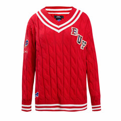 Buffalo Bills Pro Standard Women's Prep V-Neck Pullover Sweater | NFL Hot