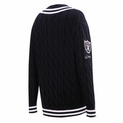 Las Vegas Raiders Pro Standard Women's Prep V-Neck Pullover Sweater | NFL Near me