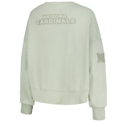 Arizona Cardinals Pro Standard Women's Oversized Cropped Neutral Pullover Sweatshirt | NFL Outlet