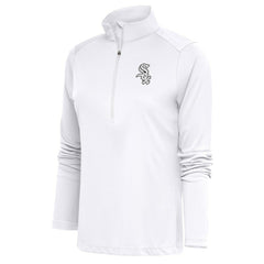 Chicago White Sox Antigua Women's Brushed Metallic Tribute Half-Zip Pullover Top - MLB Pullover