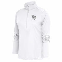 Cleveland Guardians Antigua Women's Brushed Metallic Tribute Half-Zip Pullover Top - MLB Pullover