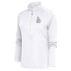 Los Angeles Dodgers Antigua Women's Brushed Metallic Tribute Half-Zip Pullover Top - MLB Pullover