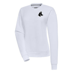 Boston Red Sox Antigua Women's Brushed Metallic Victory Pullover Sweatshirt - MLB Pullover