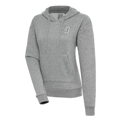 Detroit Tigers Antigua Women's Brushed Metallic Victory Pullover Hoodie - MLB Hoodies