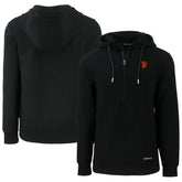 San Francisco Giants Cutter & Buck Roam Eco Half-Zip Recycled Pullover Hoodie - MLB Hoodies