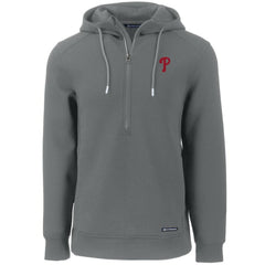 Philadelphia Phillies Cutter & Buck Roam Eco Half-Zip Recycled Pullover Hoodie - MLB Hoodies
