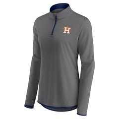 Houston Astros Profile Women's Plus Size Quarter-Zip Jacket - MLB Jackets
