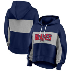 Atlanta Braves Profile Women's Plus Size Pullover Hoodie - MLB Hoodies
