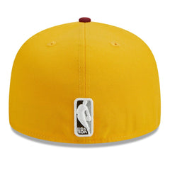 Yellow/Red Boston Celtics Fall Leaves 2-Tone 59FIFTY Fitted Hat | NBA