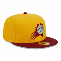 Yellow/Red Phoenix Suns Fall Leaves 2-Tone 59FIFTY Fitted Hat | NBA