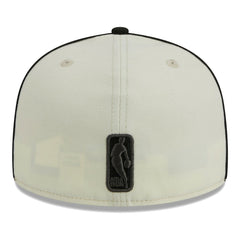 Cream/Black Brooklyn Nets Piping 2-Tone 59FIFTY Fitted Hat | NBA