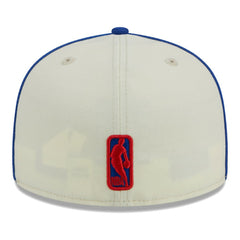 Cream/Royal Philadelphia 76ers Piping 2-Tone 59FIFTY Fitted Hat | NBA