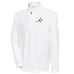 Atlanta Braves Antigua Metallic Tribute Quarter-Zip Top - MLB Tops
