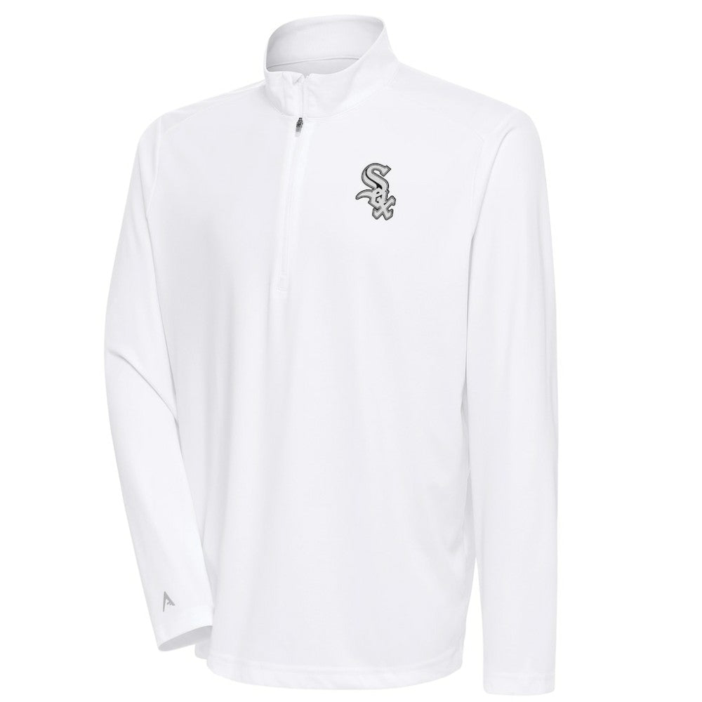 Chicago White Sox Antigua Metallic Tribute Quarter-Zip Top - MLB Tops