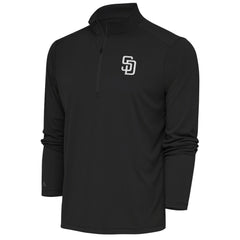 San Diego Padres Antigua Metallic Tribute Quarter-Zip Top - MLB Tops