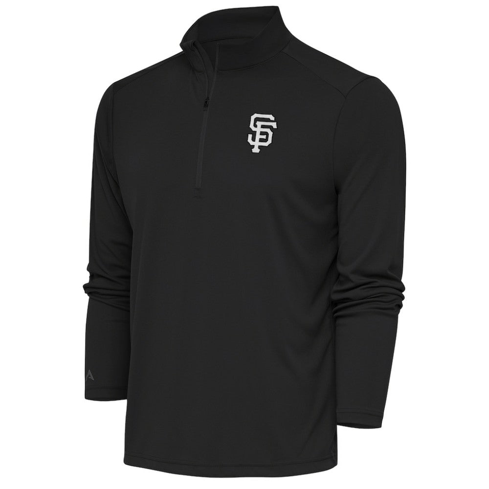 San Francisco Giants Antigua Metallic Tribute Quarter-Zip Top - MLB Tops
