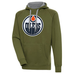 Edmonton Oilers Antigua Victory Pullover Hoodie - NHL Hoodies