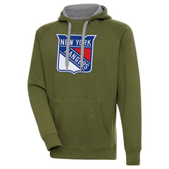 New York Rangers Antigua Victory Pullover Hoodie - NHL Hoodies