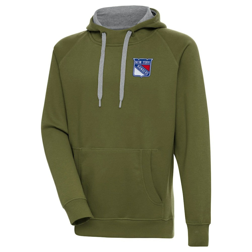 New York Rangers Antigua Victory Pullover Hoodie - NHL Hoodies