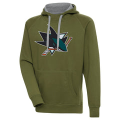 San Jose Sharks Antigua Victory Pullover Hoodie - NHL Hoodies