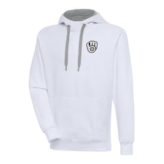Milwaukee Brewers Antigua Metallic Victory Pullover Hoodie - MLB Hoodies